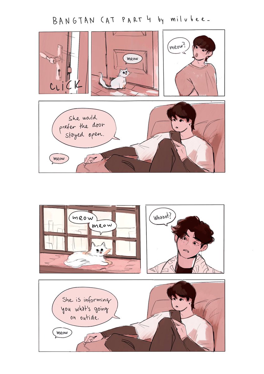 bangtan cat 4/? 
yoongi's job🐱
#btsfanart 