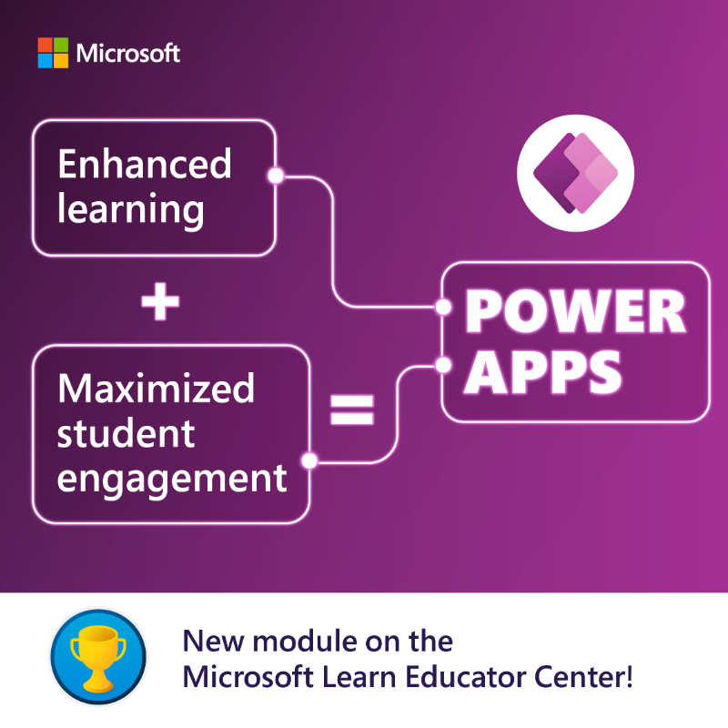 MicrosoftEDU's tweet photo. Power Apps for education can help you reclaim valuable time for instruction and strengthen student engagement while building future ready skills. 💪

Check out this module to learn how you can start developing your own personalized classroom solutions.

#MicrosoftEDU