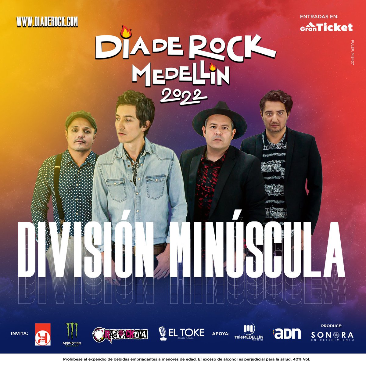 ¡DIVISIÓN MINÚSCULA! 🔥🇲🇽

Medellín, prepárense porque llega @divisionoficial a romperla por primera vez en tierras paisas 🙌🏼🥁

Adquiere ya mismo tus entradas en @granticketcol y granticket.com.co 🎟