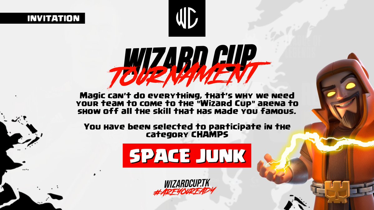 🚀 Thanks for the invitation @wizardcupcoc 😍😍😍

🚀 We are ready to fight in this amazing tournament 🔥🔥🔥