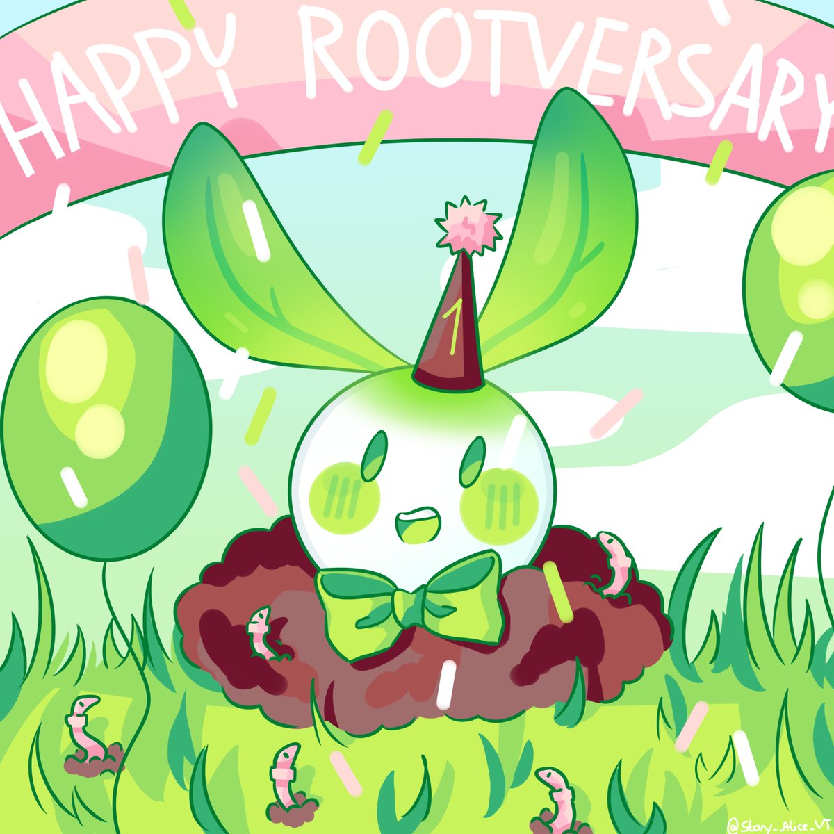 Story_Alice_VT's tweet photo. HAPPY FIRST ROOTVERSARY @nymroot !!!!!
#rootdle https://t.co/tq65DaoJsf