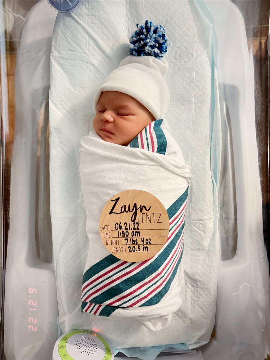 Coach_Lentz's tweet photo. When I first heard your heartbeat I already knew I was going to love you forever, but now that you are here Zayn, I can’t even comprehend the love I have for you! Welcome to the world Baby Zayn. I can’t wait to start this journey with you https://t.co/3vML4QFpNo