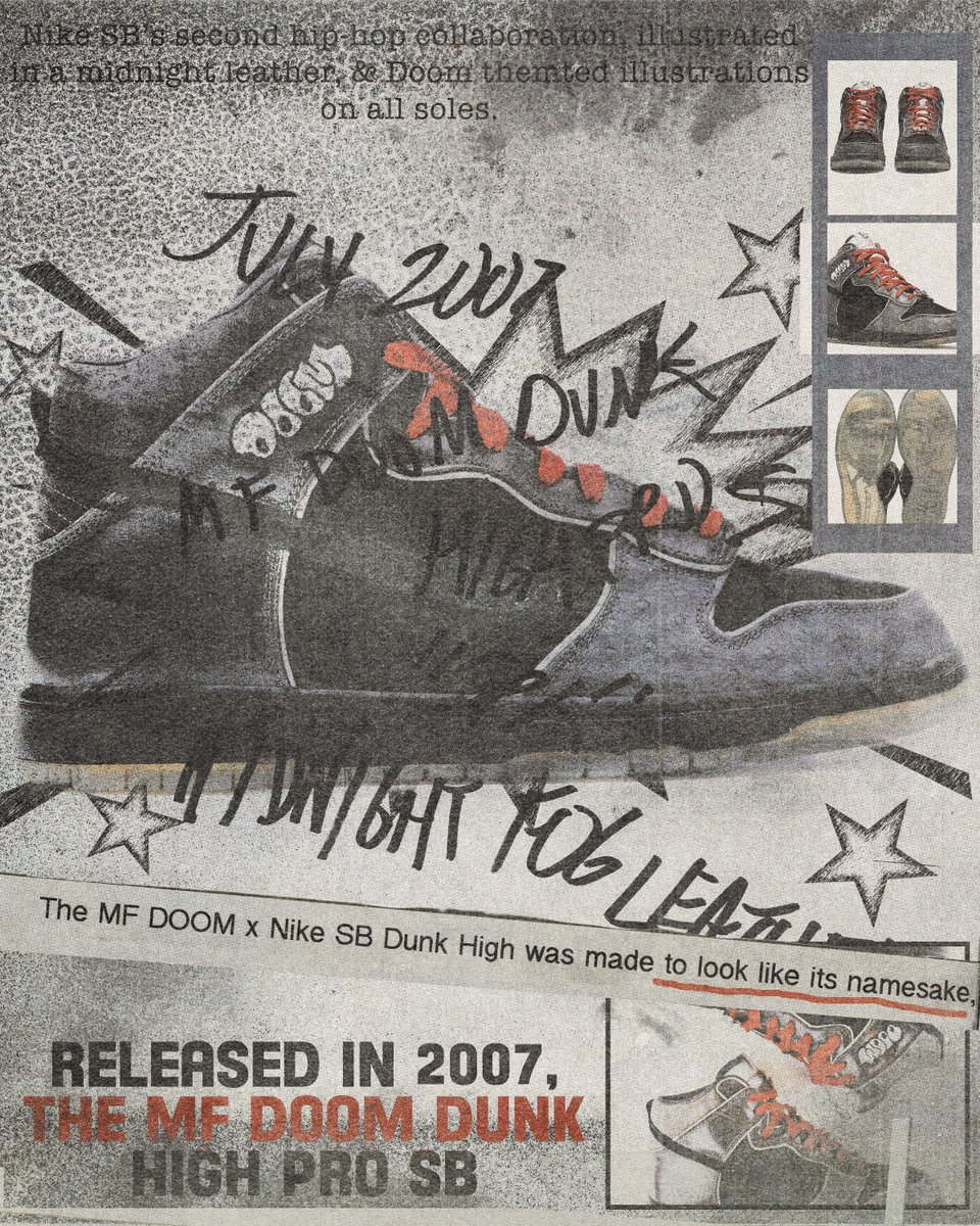 gvmini's tweet image. mf doom dunks poster / advertisement