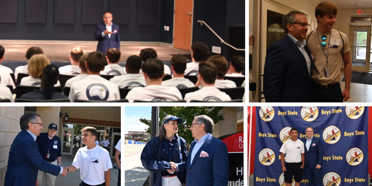 DelGlennDavis's tweet photo. Made the scenic drive from Virginia Beach to @radfordu yesterday to speak to a group of aspiring young statesmen at @vaboysstate. Thank you for the energetic welcome and the engaging questions. Our future is bright with these up-and-coming leaders! https://t.co/VvPYWfAY3B