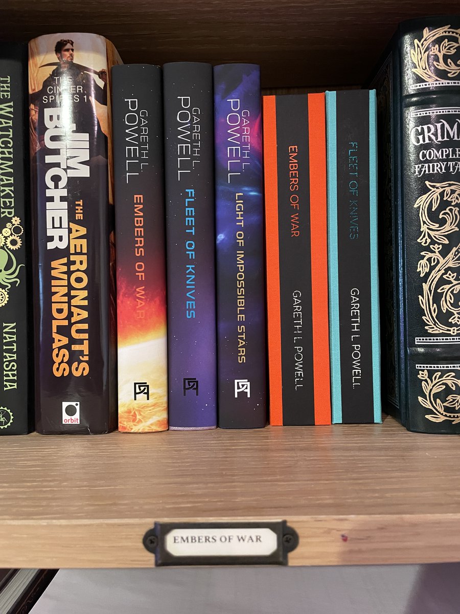 Embers of War trilogy special editions have arrived, thanks <a href="/AnderidaBooks/">Anderida Books</a> <a href="/garethlpowell/">Gareth L. Powell</a>