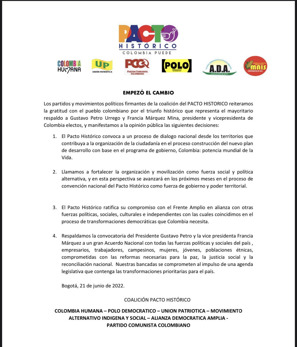 ATENCION🔴🔴🔴

Se empieza a preparar la convención nacional del PH 😱

<a href="/petrogustavo/">Gustavo Petro</a> <a href="/velascoluisf/">Luis Fernando Velasco Chaves 🚩</a>