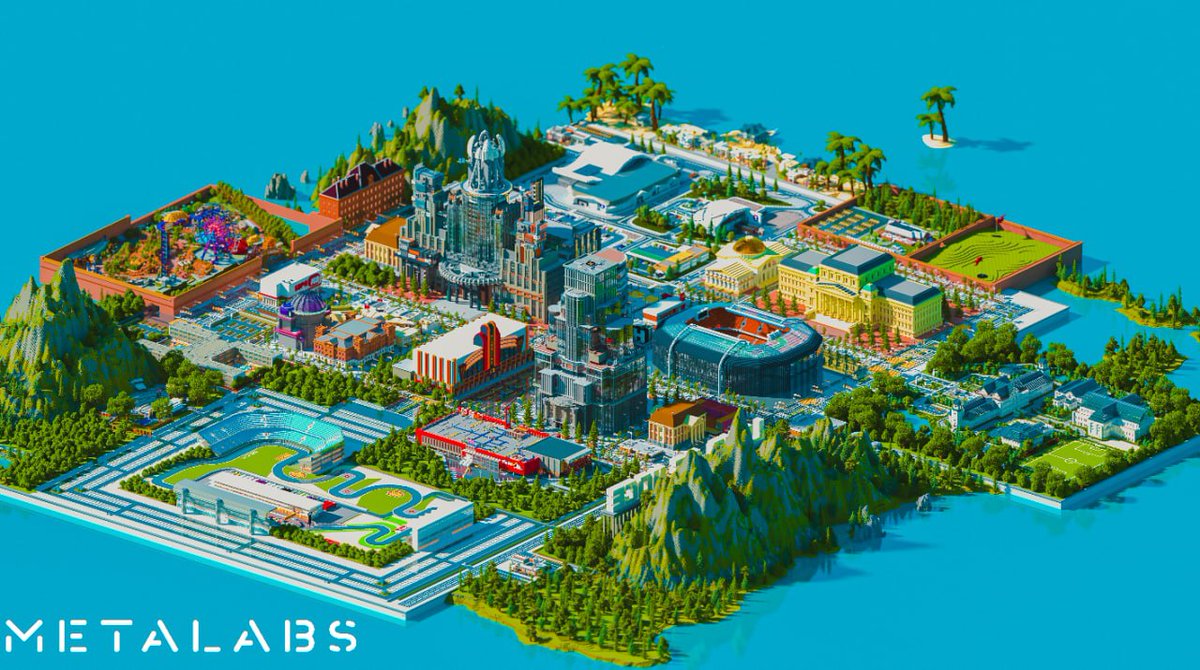 HogeFinance's tweet photo. Introducing the Land of HOGE! Goes live in @nftworldsNFT this Friday! We were blessed &amp; privileged enough to work with the incredible team @MetaLabsWorks and look forward to everyone joining the meme business fun for years &amp; decades to come! #HOGEeverywhere #metaverse #NFTs #HOGE https://t.co/tip9Gu3Otq