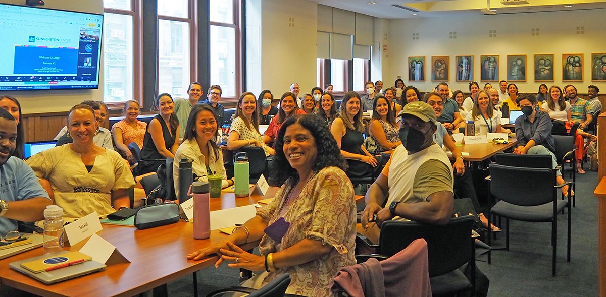 KlingensteinCtr's tweet photo. Welcoming the 61 amazing #educators of #LA23 cohort to @TeachersCollege today as they embark on the 2nd summer of their #indyschool #edleadership graduate program! #CohortLearning #NeedAWiderLens #LearnToLead #LeadTheChange https://t.co/hBudERfzZx