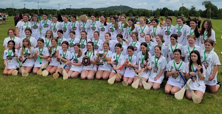 Congratulations Hazel and Ruby who were on the U14 Development Squad who captured the Div 5 Cup and Div 4 Shield at the Leinster Blitz at the weekend.

The girls are 2 and 3 to the right of the girl with the cup.

Great to have EOCC girls involved at county level.