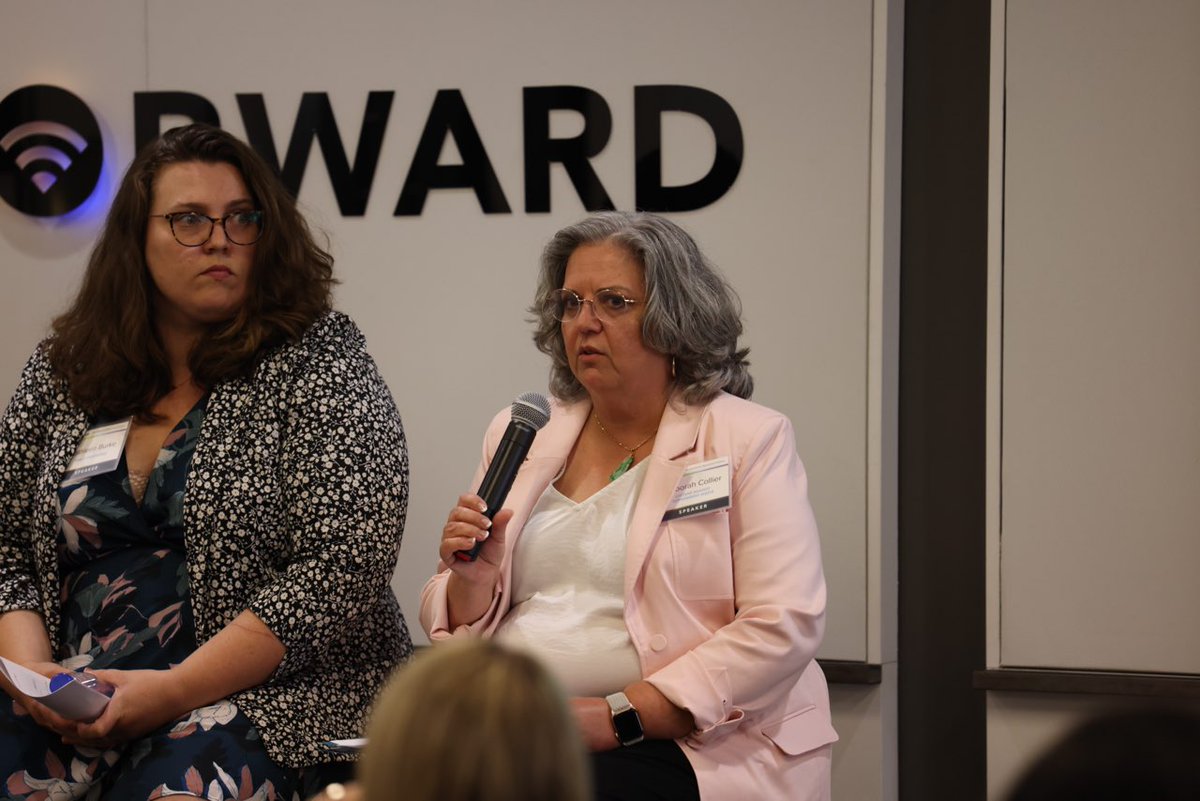 WifiForward's tweet photo. And when discussing the next opportunities for #unlicensedspectrum,@katmburke and @dcolliercagw both agree that before we can look too far ahead, we need to get an updated inventory of spectrum usage. #InclusiveSpectrum https://t.co/gZFK8CSTy0