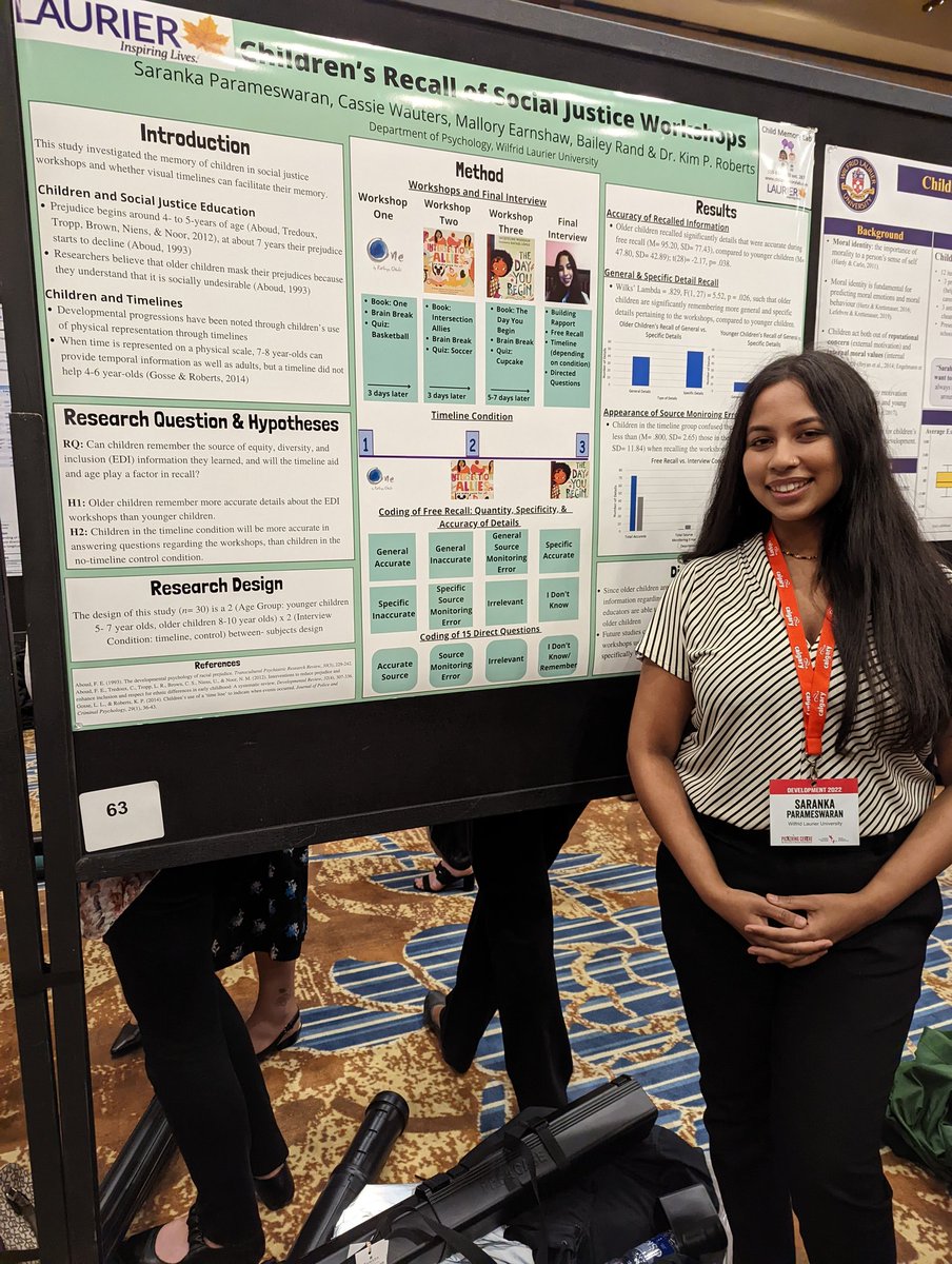 LaurierPsych's tweet photo. Congratulations to the psychology students who presented their work at Development 2022; a peer reviewed conference. ( Not an exhaustive list) https://t.co/2g6H3D0oTD