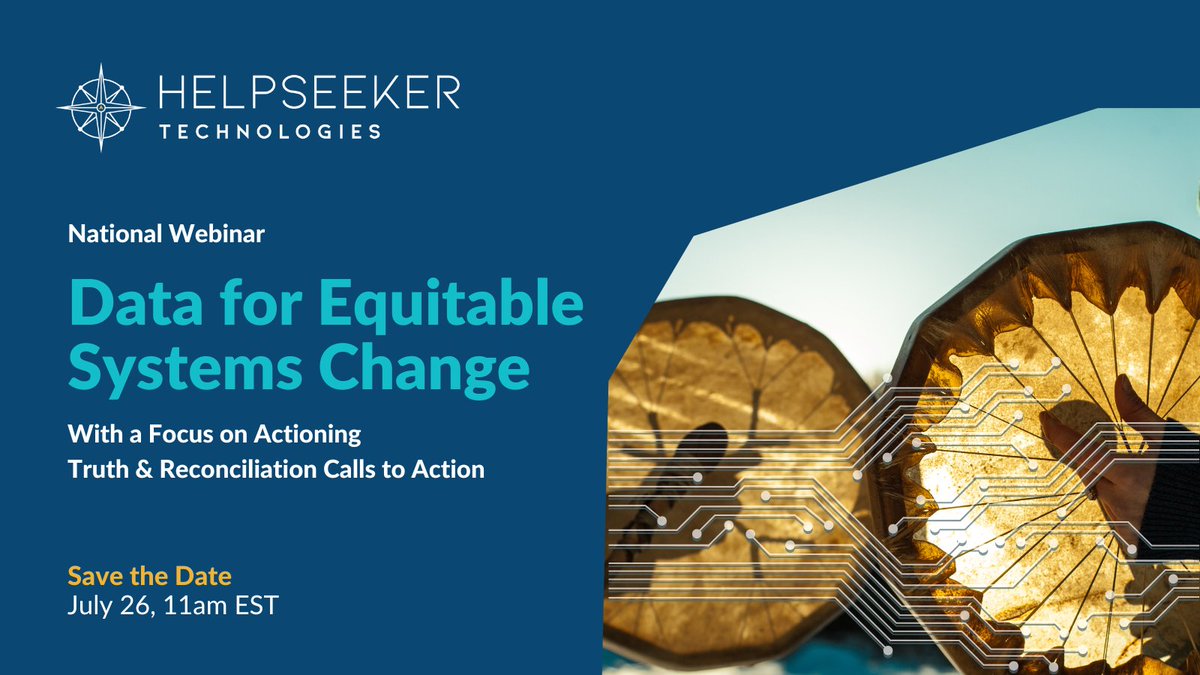 Dr. Alina (Tanasescu) Turner (@alinaiturner) on Twitter photo On National #Indigenous Peoples Day, <a href="/HelpSeekerOrg/">HelpSeeker Technologies</a>
is honored to announce our National Webinar on Equitable Systems Change with a focus on actioning #Truth and #Reconciliation #TRC Calls to Action
Save the Date - July 26, 11am EST
Register Here
eventbrite.ca/e/data-for-equ… On National #Indigenous Peoples Day, <a href="/HelpSeekerOrg/">HelpSeeker Technologies</a>
is honored to announce our National Webinar on Equitable Systems Change with a focus on actioning #Truth and #Reconciliation #TRC Calls to Action
Save the Date - July 26, 11am EST
Register Here
eventbrite.ca/e/data-for-equ…