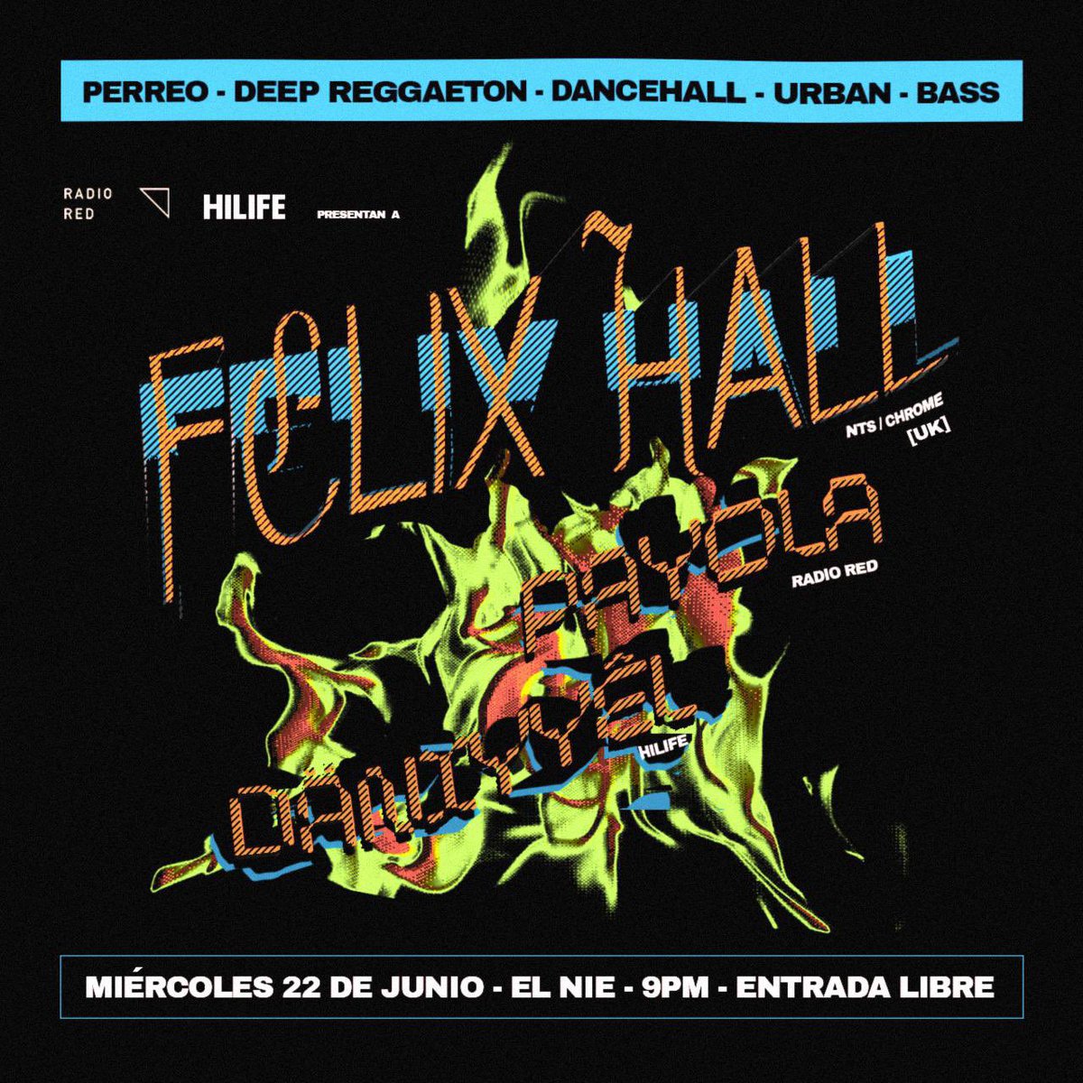 hilifewav's tweet photo. Pull Up! Este miercoles en El Nie, Felix Hall nos visita desde UK para que sandunguees hasta abajox!  🔥 @felixhall88 @daniyyelwav @RadioRedPR https://t.co/FDQtUzHPS3