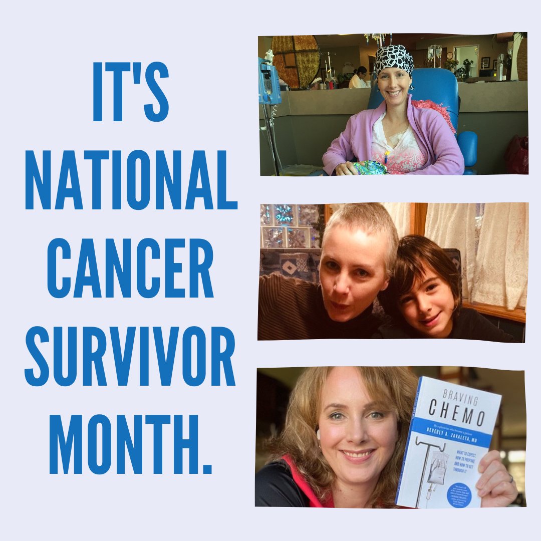 June is #NationalCancerSurvivorMonth.

So let's start a conversation between cancer survivors and those who are currently undergoing cancer treatment.

What's your best piece of advice while undergoing chemotherapy? What got you through the rough days?

#cancer #supponc #survonc