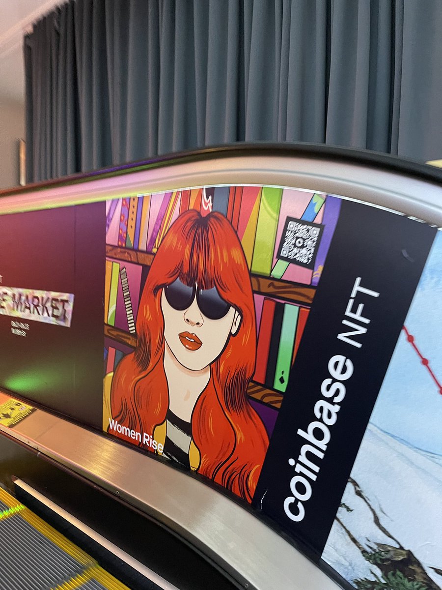 Not at #NFTNYC but grateful to community and friends who are spotting <a href="/WomenriseNFT/">Women Rise</a> and are sharing the images! 🥰 grateful. @Coinbase_NFT 

If you spot a WR NFT, please share it with us. We would love to see it 💕 #WomenRiseNFT