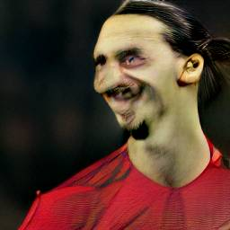 L4uds's tweet photo. zlatan ibrahimovic smiling like a lion
#dallemini https://t.co/Eb6XIxP0Qb