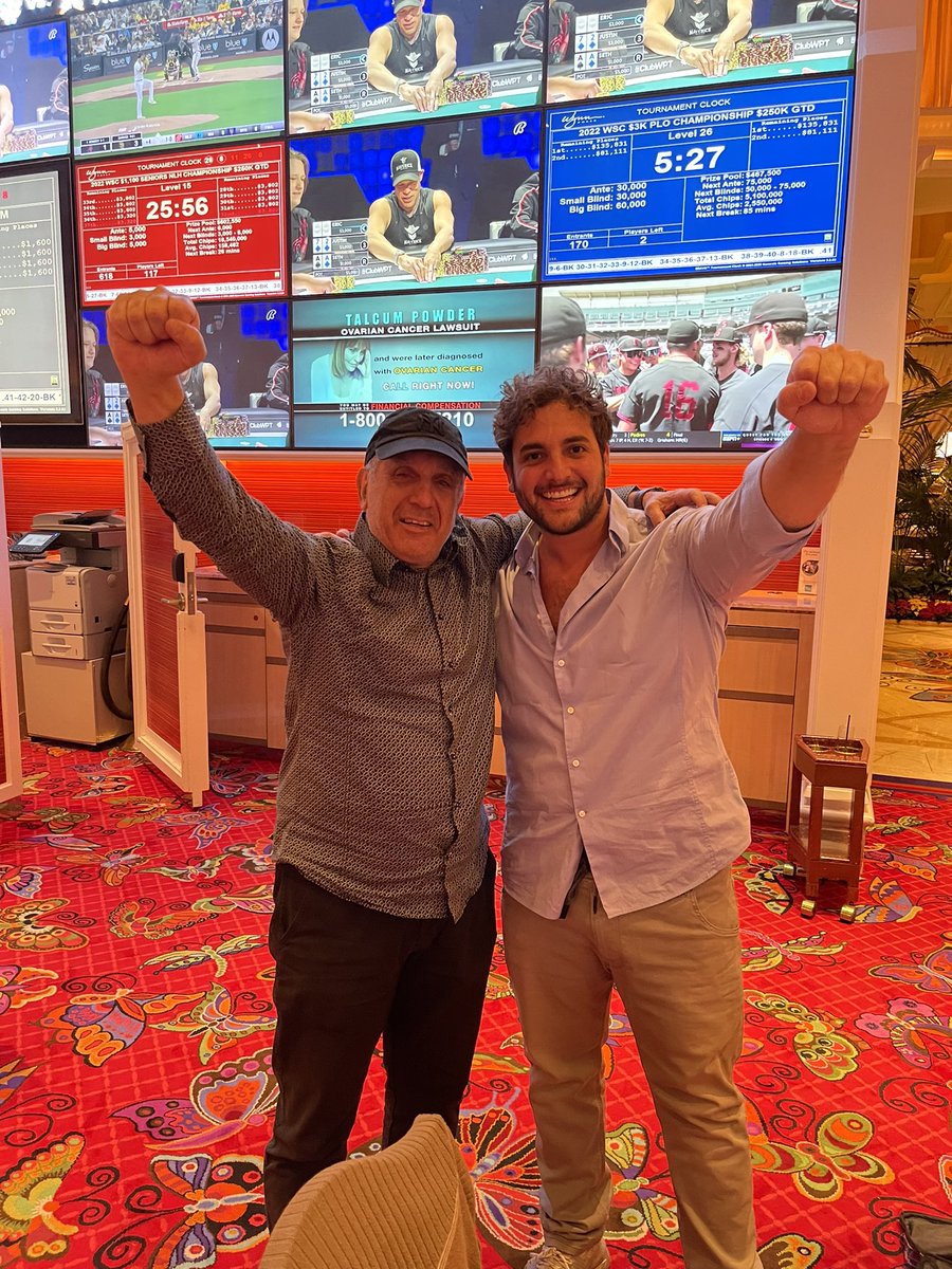 joaosimaobh's tweet photo. One more deal At the best poker Room in the World! Thanks @WynnPoker always the best experience! 3k plo championship! Didn’t want to deal, but this gentleman was so nice and happy to win, that I couldn’t refuse! Poker is not only about money! Congrats Michel! U are the champ!🚀 https://t.co/wJ4SG69d5X