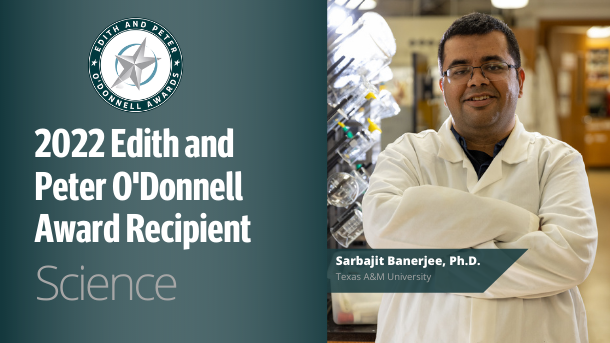 taminnovation's tweet photo. #Congratulations to #inventor, @SarbajitBanerj1, on receiving the Edith &amp; Peter O'Donnell Award at today's #TAMEST2022 Conference. This award recognizes Dr. Banerjee's work utilizing polymers to provide degradable and reusable solutions for organic batteries and energy storage. https://t.co/Oc10480xS5