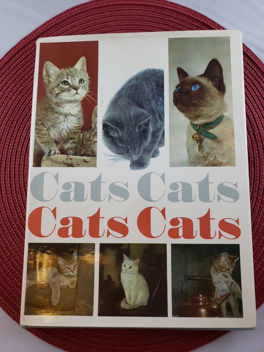 atticesoterica's tweet photo. Vintage 1968 Cats Cats Cats Cats Hardback Book With Dust Cover By Paul Hamlyn, Facts, Figures, Fantasy, Folklore, Fads, Fancies https://t.co/zOyUuWlkaw #Collectibles #Curios #Vintage #AtticEsoterica #Etsy #Antiques #BestOffer #CatsCatsCatsCats https://t.co/POmkliTWDg
