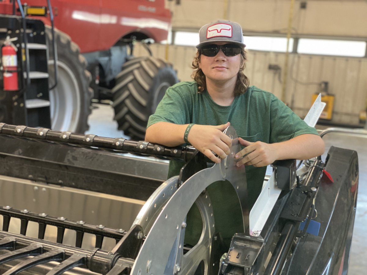 We've been setting up the new Macdon FD2's in the shop - harvest will be here before we know it!