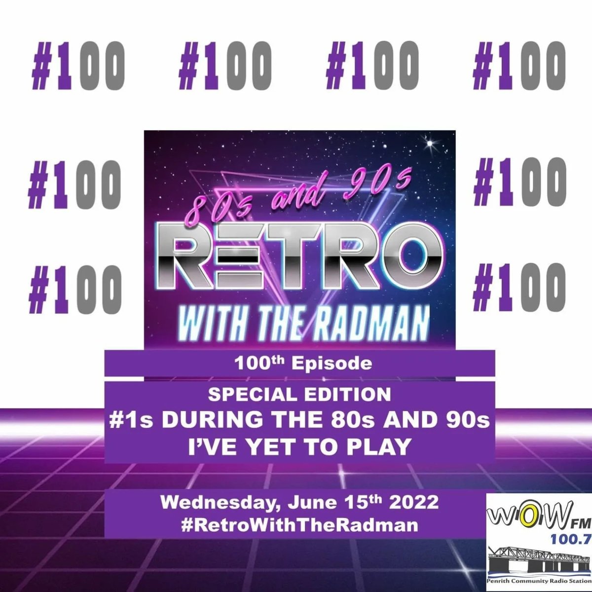 RetroWithTheRad's tweet photo. TONIGHT 7:30PM AEST

Retro With The Radman
100TH EPISODE - #1s DURING THE 80s AND 90s I'VE YET TO PLAY

Listen:
LINK = https://t.co/oEgRGeXBYb

This week including songs from:
* Tina Turner
* Steve Miller Band
* Dimples D
* John Lennon
* Cher

#RetroWithTheRadman https://t.co/n8mVPWNAXv