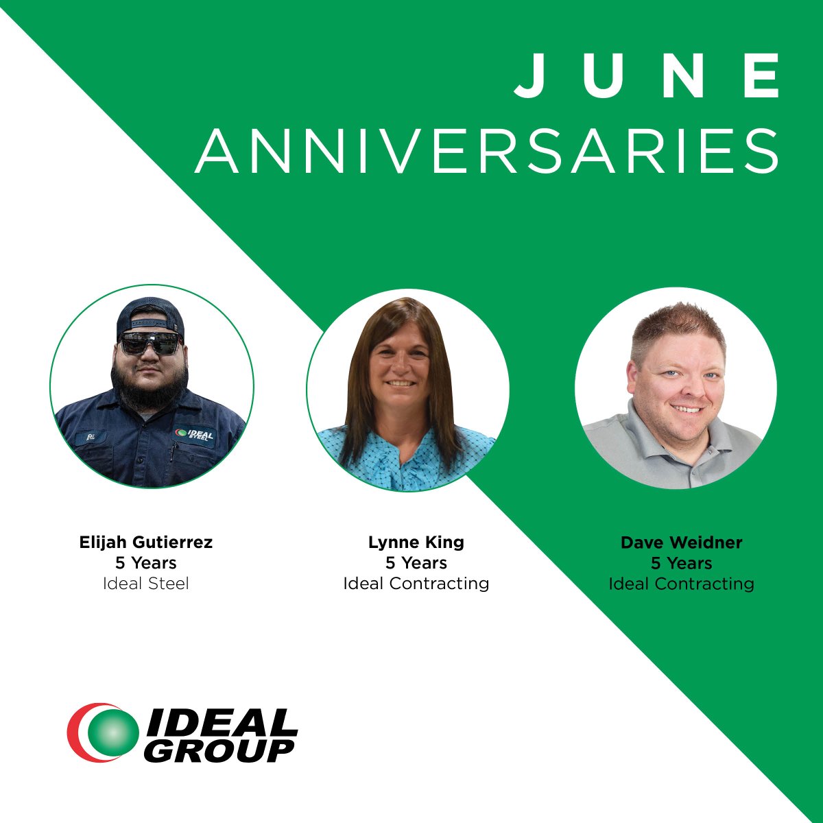 The Ideal Group (@weareidealgroup) on Twitter photo Congratulations to our employees celebrating their June anniversaries. We are so happy to have you a part of the Ideal Group family!🥳 Congratulations to our employees celebrating their June anniversaries. We are so happy to have you a part of the Ideal Group family!🥳