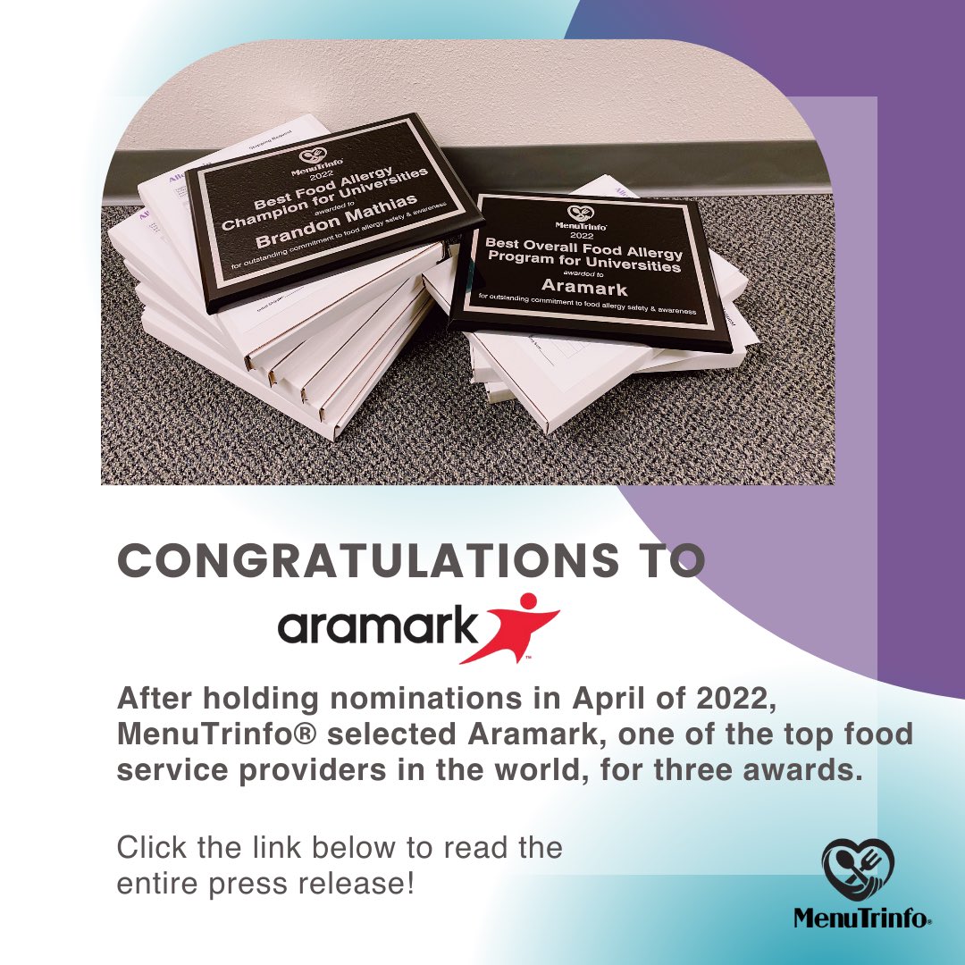 Congrats to <a href="/Aramark/">Aramark Corporation</a> - we love our partnership and all the work you do! 

einpresswire.com/article/577321…