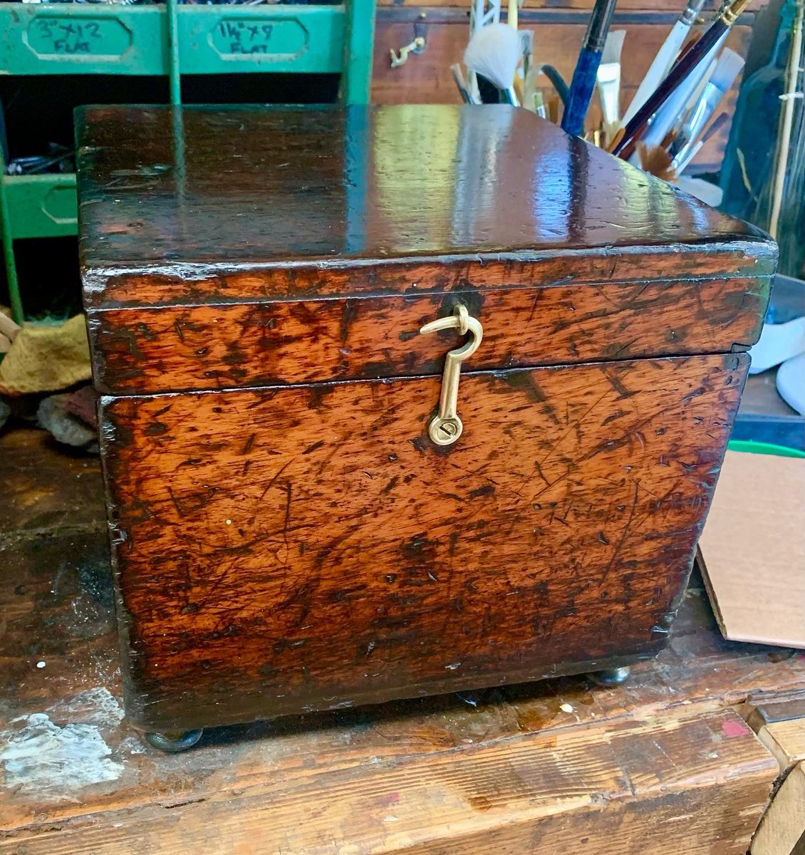 2016industrial's tweet image. When you restore a piece. It doesn’t mean you make it look like new. You keep its story, each mark is part of its history. You restore its purpose whilst making it look like it’s always been loved & cared for. #restoration #antiques #restore #workshop