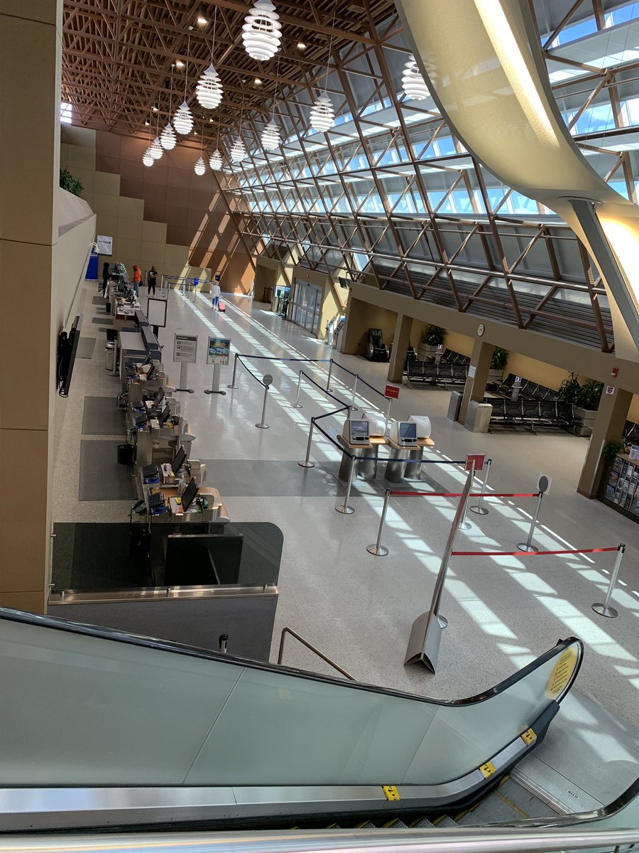 Got an email saying Fargo airport was experience a lot of delays and to show up early.    Sure hope I have enough time to get through this line