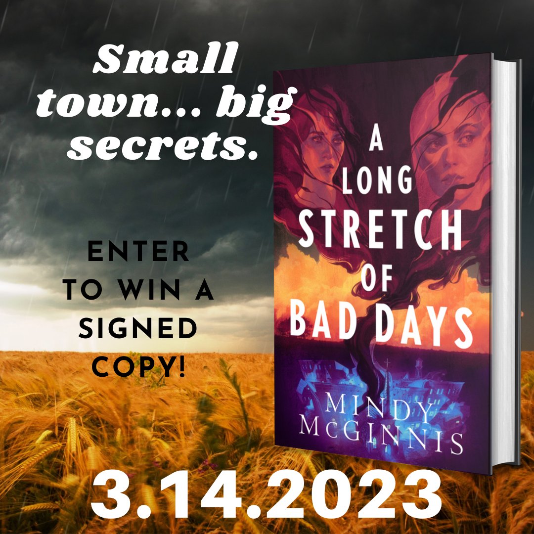 Cover reveal for A Long Stretch of Bad Days! Enter to win a signed copy on the blog! mindymcginnis.com/blog/long-stre… #read #reading #books #book #coverart #mystery #amreadingmystery