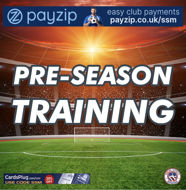 Pre-season training continues tomorrow night 18:30 - 20:30. Old Richians RFC , Sandyleaze ….. The graft continues ⚽️