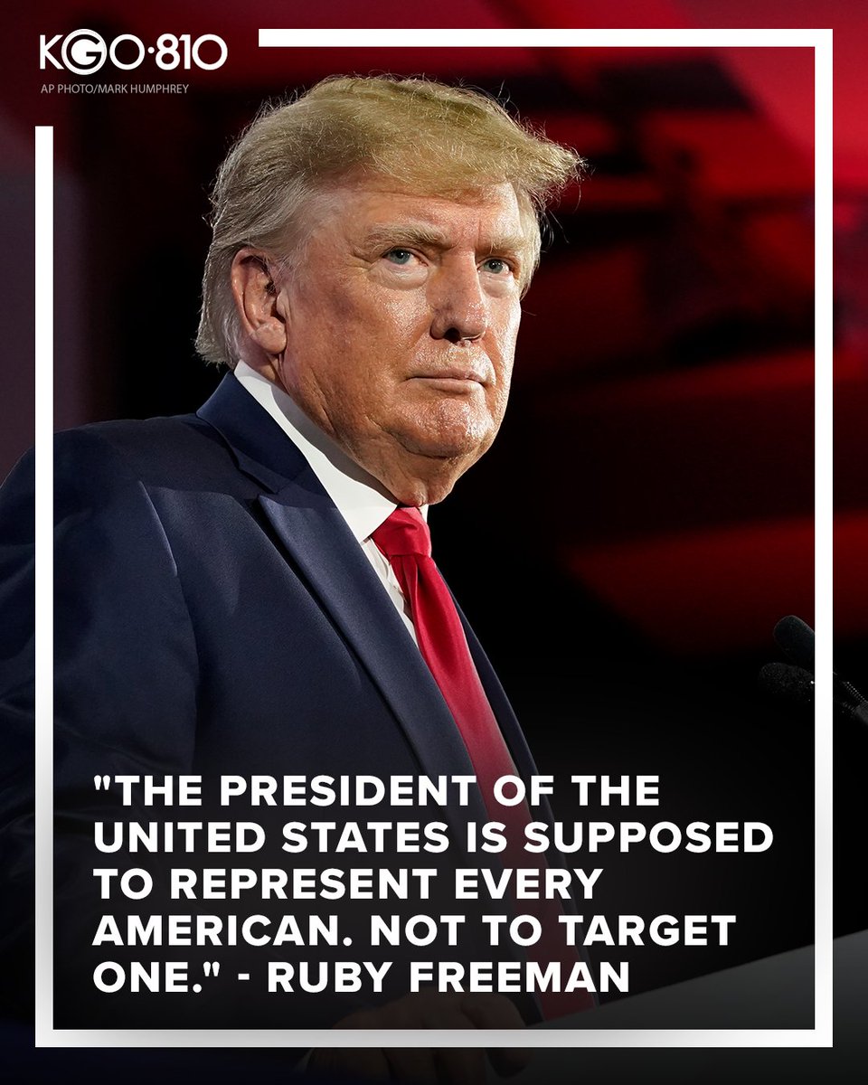 KGO810's tweet image. Ruby Freeman, a former Georgia election worker, after Trump targeted her and her daughter with fraud allegations

#January6thCommitteeHearings #LadyRuby