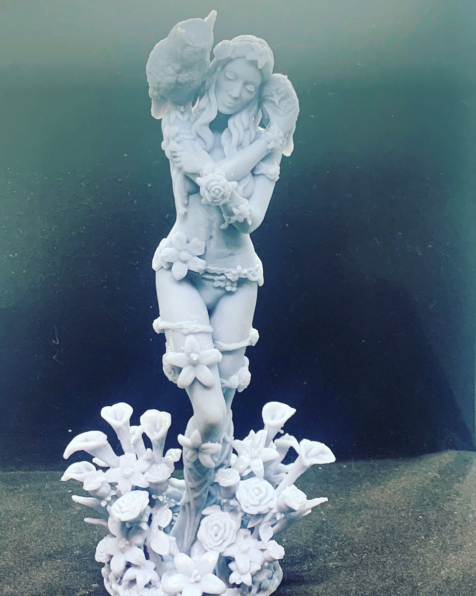 KoboldStarPaint's tweet photo. Eloven the white Lily Dryad is now available unpainted in the store. Check out both the SFW and NSFW versions  https://t.co/rZfmtaoLXZ  #eloven #dryad #printomancer #etsy #3Dprinting https://t.co/TqflXFQ41D