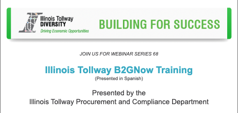 ihccbusiness's tweet image. 🚧JOIN US FOR WEBINAR SERIES 68🚧
SERIES 68: Illinois Tollway B2GNow Training
Monday, June 27, 2022
3-3:30 p.m. en español

Register: bit.ly/3HK9TMW

#tollway #ILTollway #procurement #webinar #IHCC #IllinoisTollway