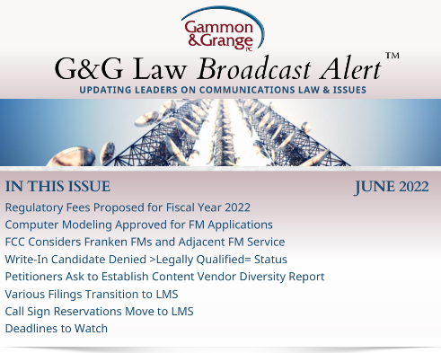 June's Broadcast Alert is up. You can view it online at conta.cc/3bjB1WP or subscribe to get them in your inbox monthly at gg-law.com/gg-broadcast-a…, both options at no cost to you.
conta.cc/3N8TRxa