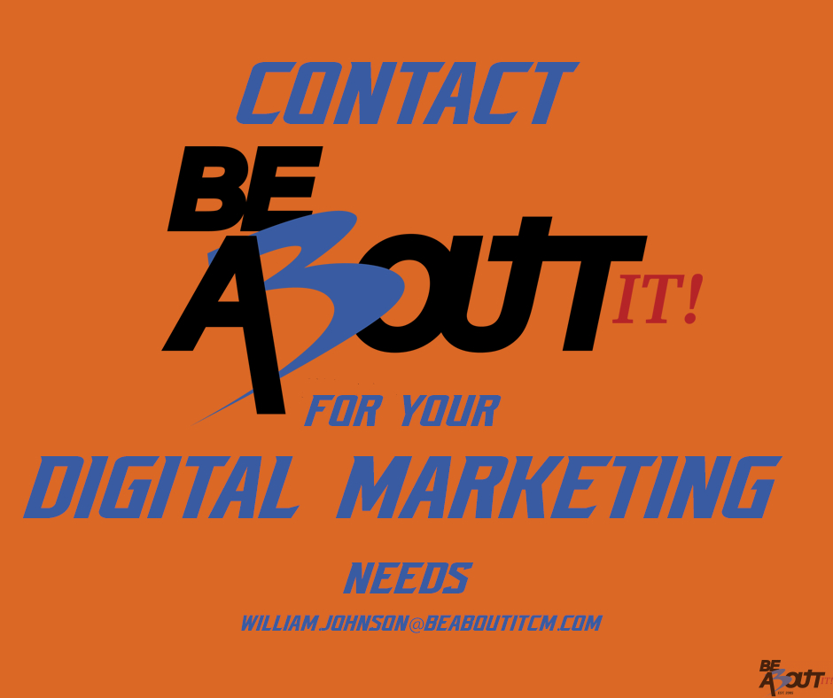 BeAboutItCM's tweet photo. Call today and speak to a Digital Marketing specialist to determine what services you need to increase revenue and optimize your processes. https://t.co/ndS8QEDW1l