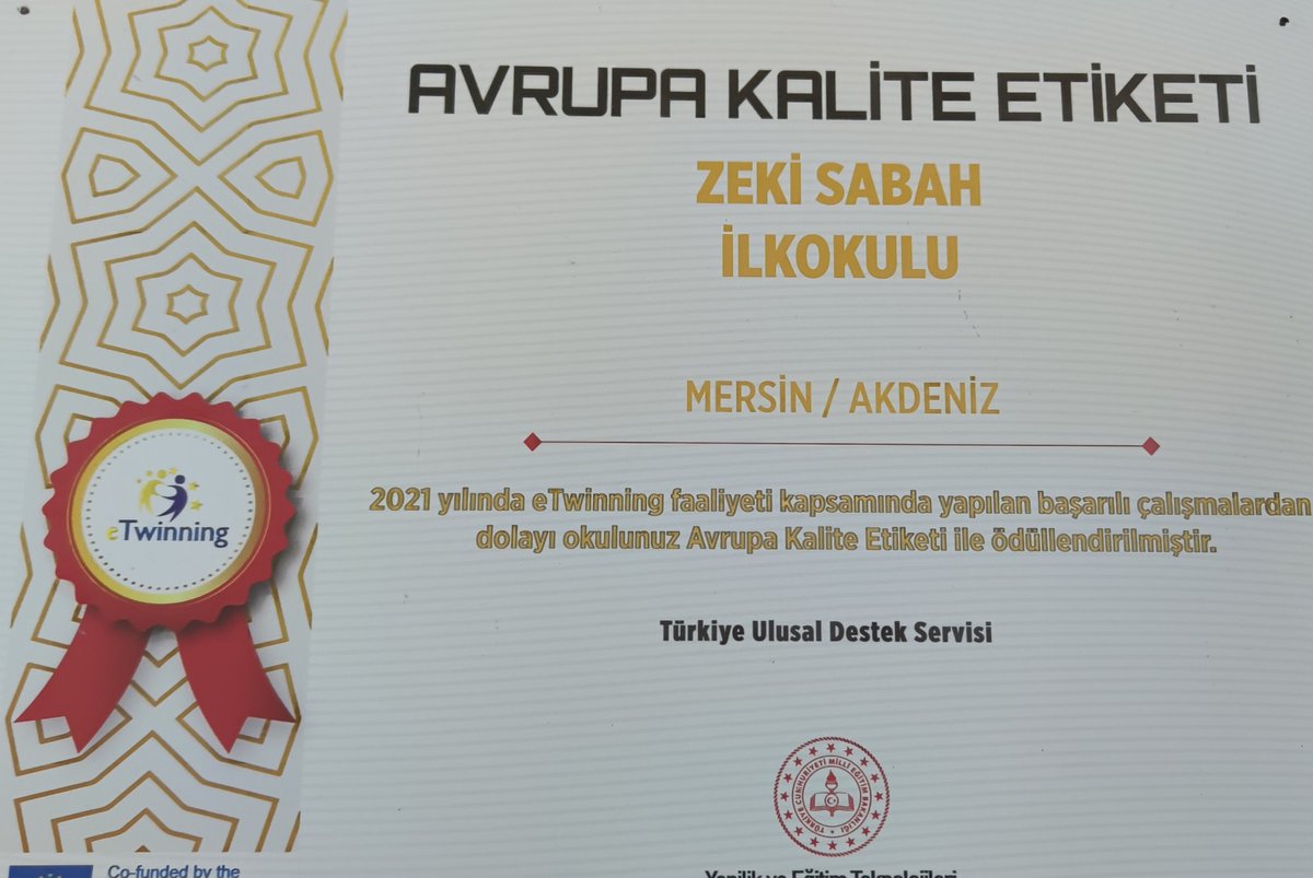 Okulöncesi öğretmenlerimizden Zeynep VELİOĞLU,Yasemin KÖYLÜ,Fadime AKTÜRK ve İmer ÜSTÜN'nün eTwinning çalışmaları neticesinde okulumuz "Avrupa Kalite Ödülü"almıştır. Öğretmenlerimize teşekkür ederiz.
<a href="/ahpehlivan53/">Ali Hamza Pehlivan</a>
<a href="/muhittinpamuk/">Muhittin Pamuk</a> 
<a href="/AdemKoca46/">Adem Koca</a> 
<a href="/AdemSimsek33/">Adem ŞİMŞEK</a> 
<a href="/kadir_karakus33/">kadir karakuş</a>
