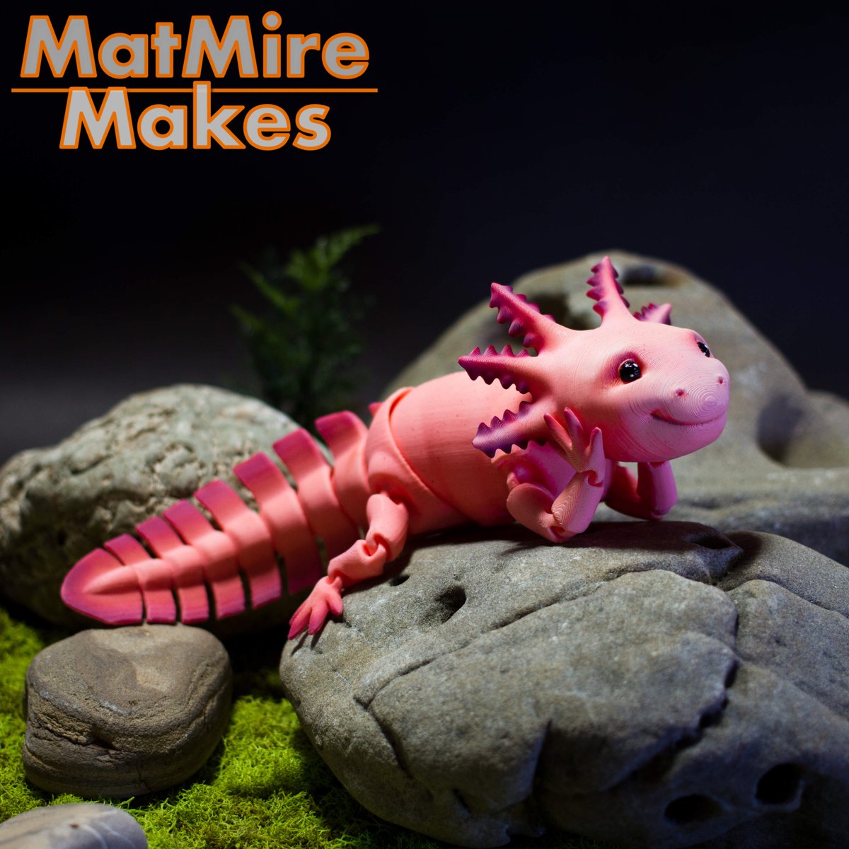 MatMire_Makes's tweet image. I posted my articulated Axolotl design on @Cults3D!  You can download him and print him today!   #3dPrinting #3dmodeling #axolotl #3dprint 

cults3d.com/en/3d-model/ar…