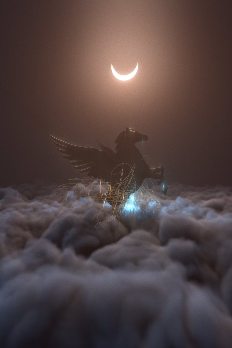Maziz_vfx's tweet photo. #cloudfx #Houdini #Pegasus https://t.co/8unDVqLuem