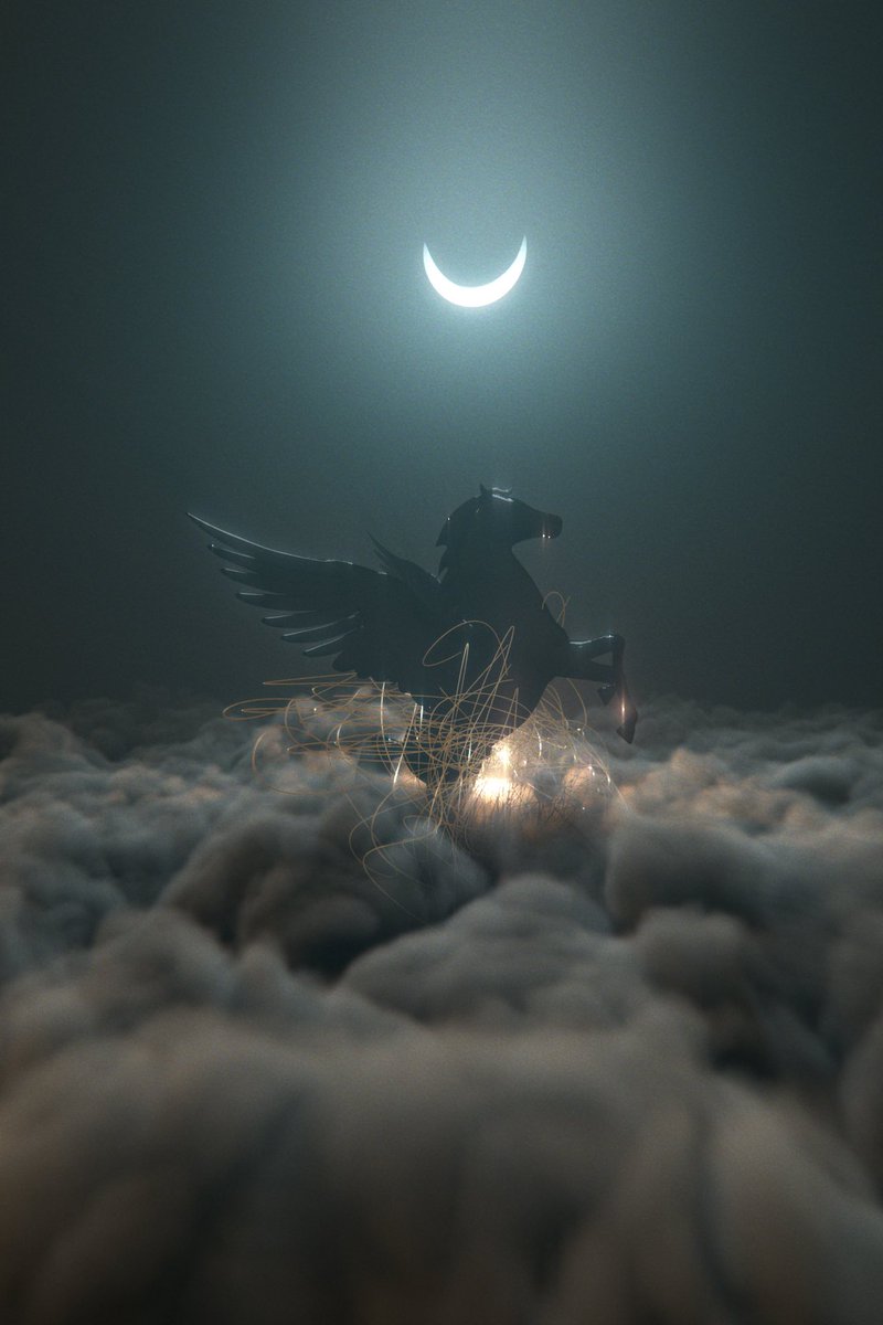 Maziz_vfx's tweet photo. #cloudfx #Houdini #Pegasus https://t.co/8unDVqLuem