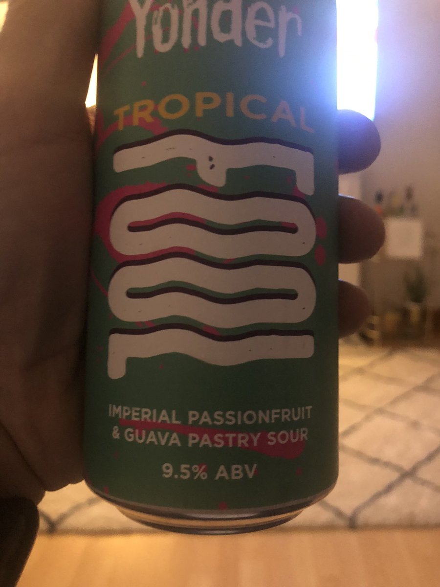 Tropical fool by @BrewYonder A passionfruit and guava pastry sour. Nice. As it says like a dessert in a can