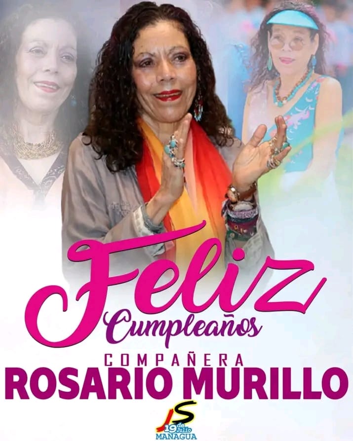 #Nicaragua Feliz cumpleaños a nuestra vicepresidenta, que Dios la bendiga, la ilumine y cumpla muchos años mas de salud y vida <a href="/SomosMD2/">Somos dos</a> <a href="/Somos2V/">Somos2ConVoz</a> <a href="/SolDeLibertadNi/">Sol De Libertad Nica</a> <a href="/CarlosEmilioDH/">Carlos Emilio Lopez</a> <a href="/jpmasespanol/">JP+</a> <a href="/Marvintorres911/">Marvin torres</a> <a href="/Uva22/">𝑼𝒗𝒊𝒕𝒂</a> @ClauTellezC1 <a href="/JAMEDIN34455450/">JAML</a> <a href="/jemm_el/">🔴⚫RHIGO ⚫🔴</a>