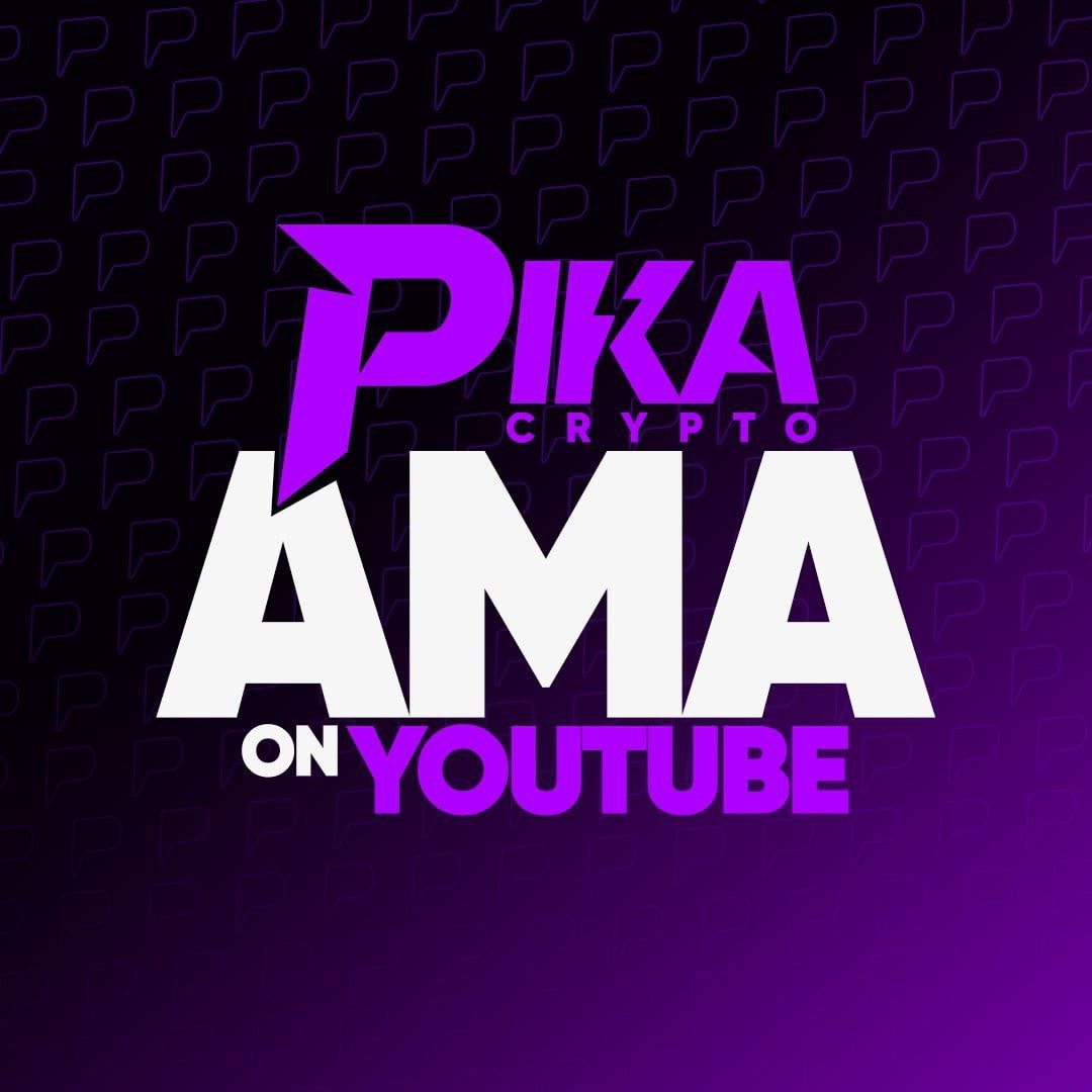 YouTube AMA 22/06/22  Tomorrow we will be on YouTube LIVE for an AMA session with the PikaFam 💛   ✨Catch us on our main channel at 16:00 UTC✨ ([youtube.com])  Insert questions here: [reddit.com]  🎖BEST QUESTION WILL GET A WL SPOT 🎖  #AMA #Whitelist [twitter.com] [pbs.twimg.com]
