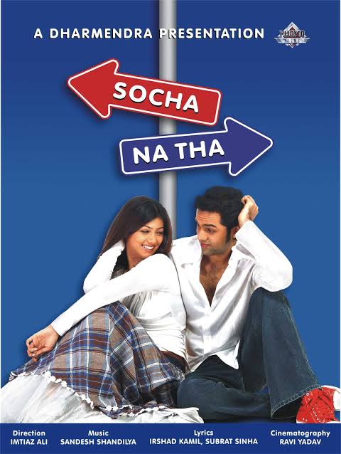 #SochaNaTha (2005) by #ImtiazAli, ft. @AbhayDeol @Ayeshatakia #ApoorvaJha @sandymridul @AyeshaJhulka @Ratiagnihotri3 @sureshoberoi #RajZutshi @ManishC_Actor @urfvijaymaurya #LushinDubey @neetimohan18 & #SohrabArdeshir, now streaming on @PrimeVideoIN.

@aapkadharam @sandeshandilya