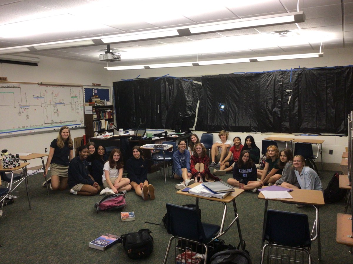 CaldwellGso's tweet photo. A camera obscura is a dark room w/ a small hole through which an image is projected. Used in earlier times to view eclipses, they predate the camera. Our Rhetoric art history class made a classroom into a camera obscura last month. Can you recognize the campus building? https://t.co/ybPtbXG38d