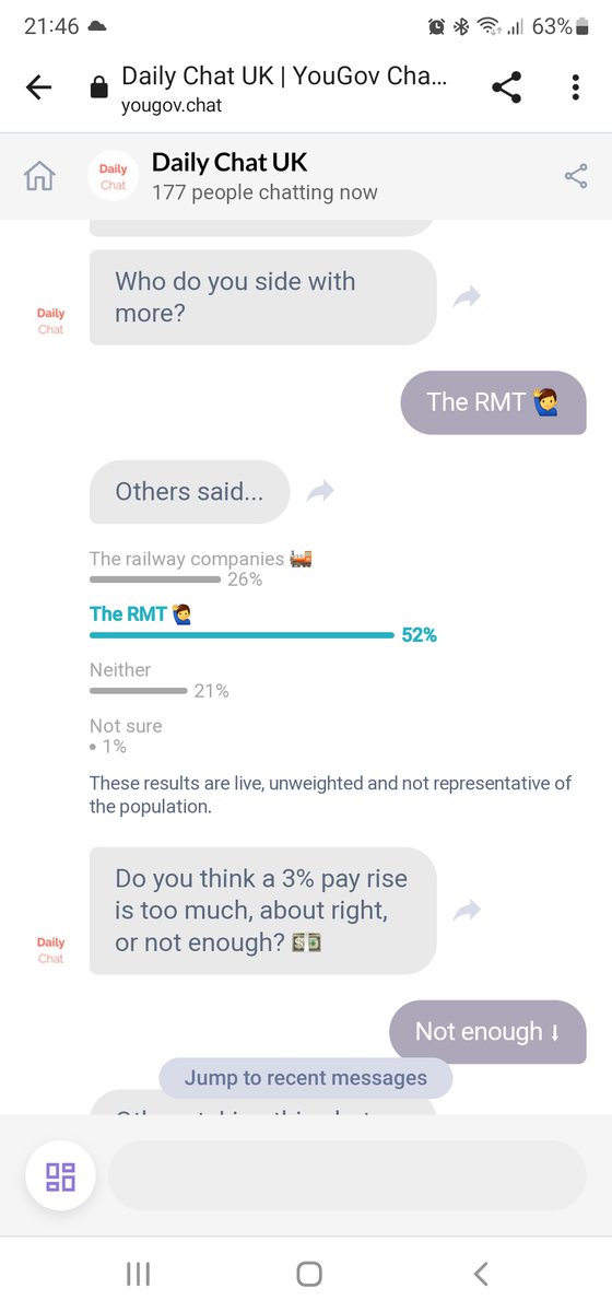 <a href="/keef3323/">keith</a> <a href="/RMTunion/">RMT</a> <a href="/grantshapps/">Rt Hon Sir Grant Shapps</a> Think you'll find the public are backing .<a href="/RMTunion/">RMT</a> and CWU who are balloting their members...

It's time workers said enough !! Bosses CEOs shareholders take massive bonuses and the workers is told to take less 

We #DemandBetter