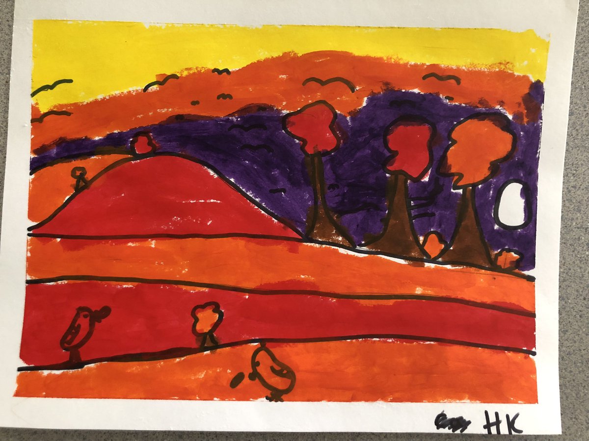 Inspired by the beautiful work of @CartersArt Room 11 created these pieces to celebrate the contributions of Indigenous People to Alberta on #NationalIndigenousPeoplesDay #WeAreCBE