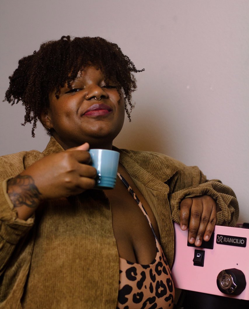 I need about 100 of y’all to buy a 5 dollar raffle ticket so you can win : Sweet Steps- The Coffee Shop Menu Curator’s Journal . A personal syrup designed by me, with the pre-portioned  ingredients. A Brewista Kettle. A bag of Loom Coffee. And MORE! Send $5 to Venmo: sweetfinish