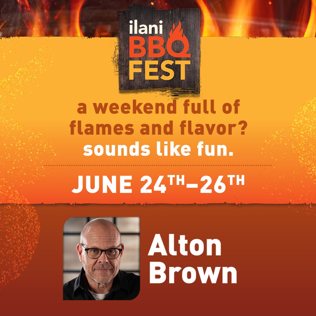 Alton Brown on Twitter "Hey Portland, I’ll be grilling (and smoking