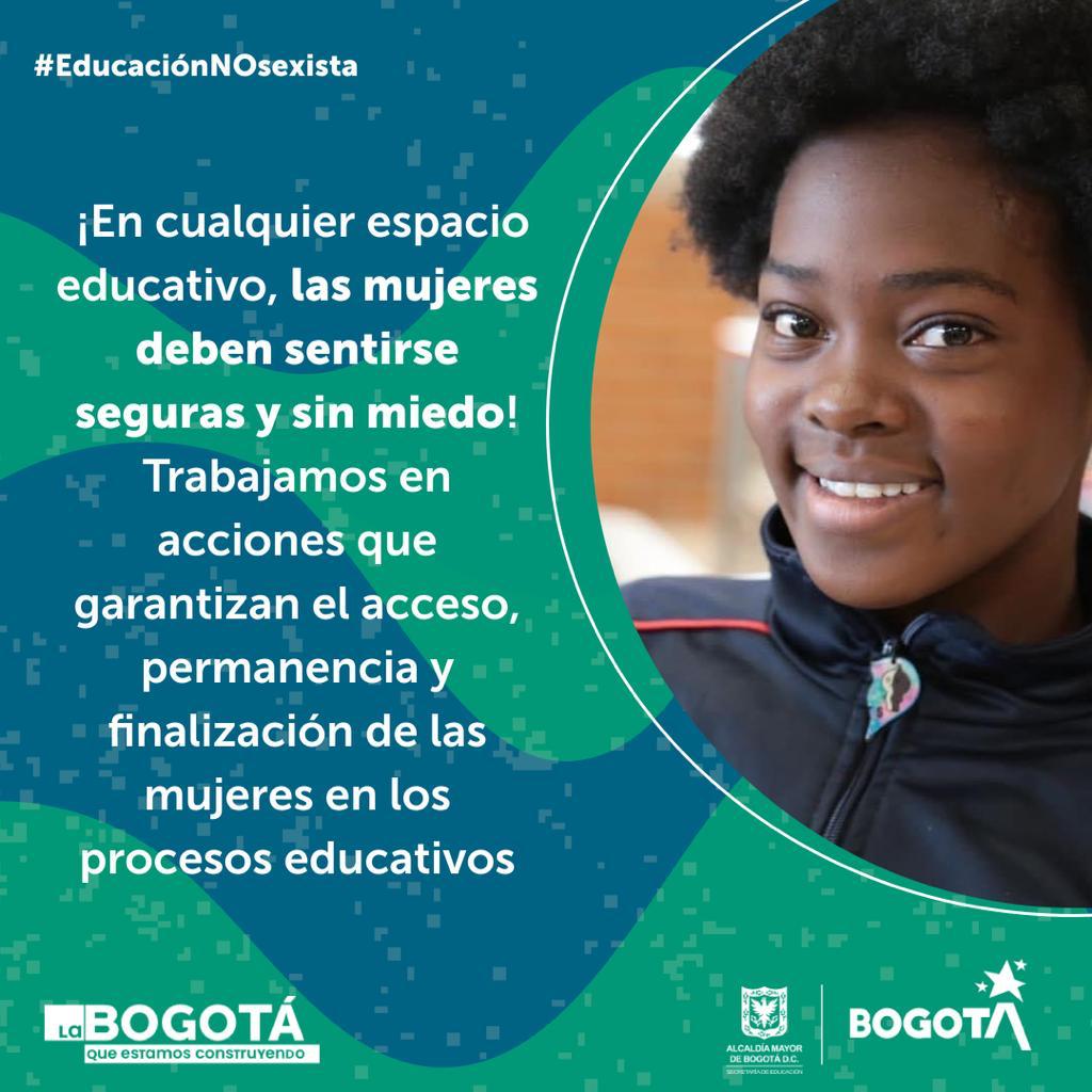 secredistmujer's tweet photo. 4⃣ @Bogota tiene una Mesa de Diálogo para la Prevención y Atención de Violencias de Género y Violencia Sexual. Participan: @udistrital, @comunidadUPN @URosario @UNColombia @uninccaoficial @UniversidadUMB @santotocolombia @uexternado @Unicolmayorcund @UniversidadUNAD @etitc. https://t.co/VQHmXkEqGI
